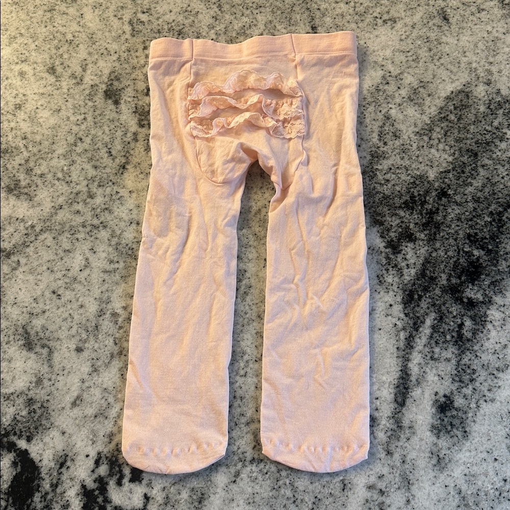 Carter’s pink ruffle butt tights baby‎ girl 9-18 months